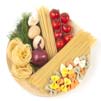 Italian food and Italian colors Italian food