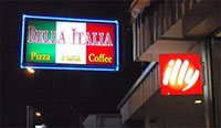 Bella Italia restaurant in Pattaya with Illy caffe'